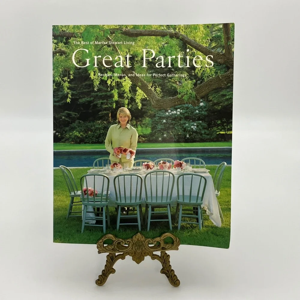 Martha Stewart Great Parties Cookbook Recipes Menus Ideas Entertaining Luxury